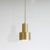 Brass cylindrical hanging light