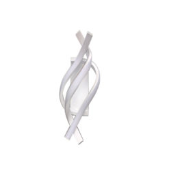 Decorative white interwined wall light fixtures